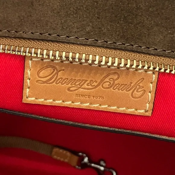 NEW Dooney and Bourke Brown Suede Tote/Handbag - Picture 6 of 11